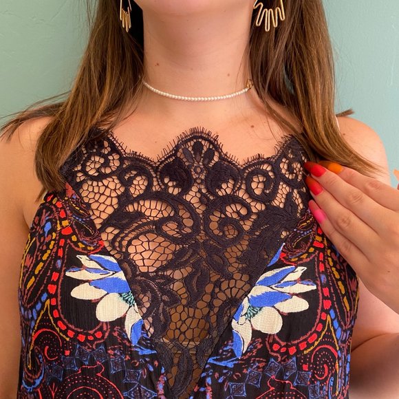 Free People Intimately Black Lace Slip Dress - Picture 2 of 5